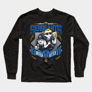 Sergeant's British Bitter - Hot Fuzz - Beer Label Long Sleeve T-Shirt